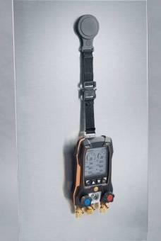 testo 550s Комплект 3 с заправочными шлангами - Умный цифровой манометрический коллектор, смарт-зонды зажимы температуры и набор из трёх заправочных шлангов